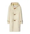 Burberry Wool-cashmere Duffle Coat In Neutrals
