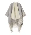 Burberry Ekd Wool Cashmere Cape In Multi