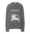 Burberry Wool-cashmere Ekd Sweater In Gray