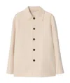 Burberry Single-breasted Wool Jacket In Nude