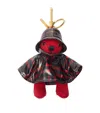 Burberry Wool-cashmere Thomas Bear Keyring In Red