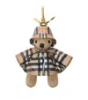 Burberry Wool-cashmere Thomas Bear Keyring In Sand