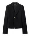 Burberry Wool Tailored Jacket In Black