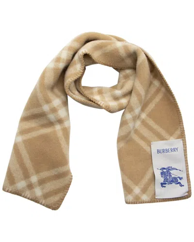 Burberry Wool Check Scarf (authentic Pre-loved) In Brown