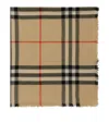 BURBERRY WOOL CHECK SCARF