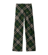 BURBERRY WOOL CHECK TROUSERS