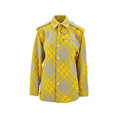 BURBERRY BURBERRY WOOL CHECKED JACKET WOMEN