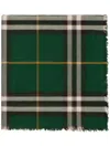 BURBERRY WOOL CHECKED SCARF