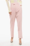 Burberry Wool Cigarette Pants With Pleats