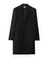 Burberry Wool Single-breasted Tailored Coat In Black