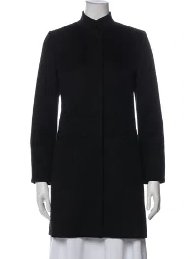 Pre-owned Burberry Wool Coat In Black