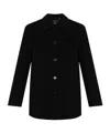 Burberry Wool Coat In Black