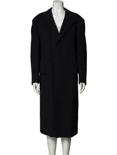 Pre-owned Burberry Wool Coat In Blue