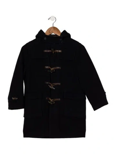 Pre-owned Burberry Kids' Wool Coat In Blue