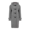 Burberry Wool Coat Women In Gray
