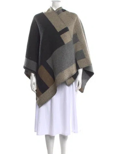 Pre-owned Burberry Wool Colorblock Pattern Sweater In Neutrals