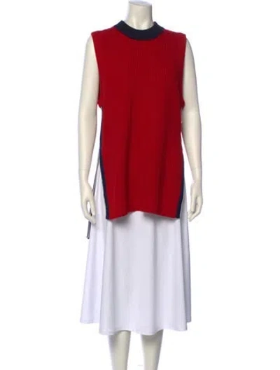 Pre-owned Burberry Wool Crew Neck Sweater In Multi