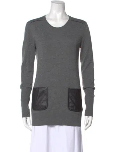Pre-owned Burberry Wool Crew Neck Sweater In Multi