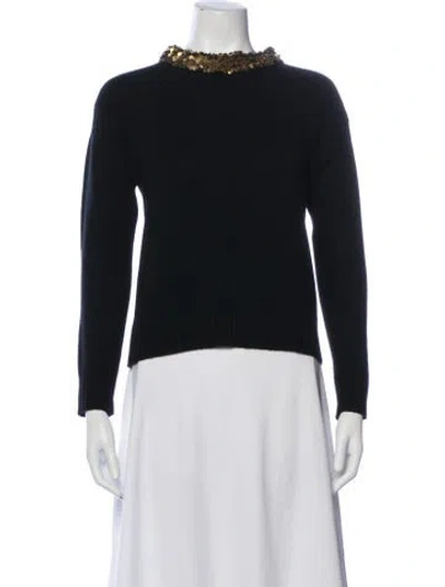 Pre-owned Burberry Wool Crew Neck Sweater In Multi