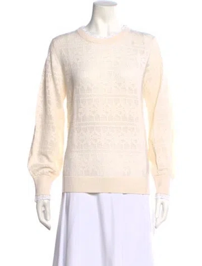 Pre-owned Burberry Wool Crew Neck Sweater In Neutral
