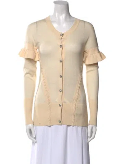 Pre-owned Burberry Wool Crew Neck Sweater In Neutral