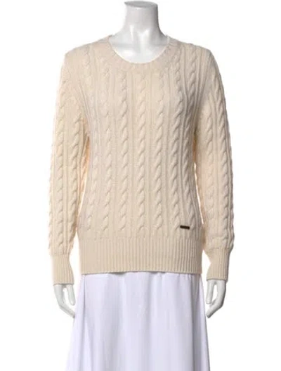 Pre-owned Burberry Wool Crew Neck Sweater In Neutral