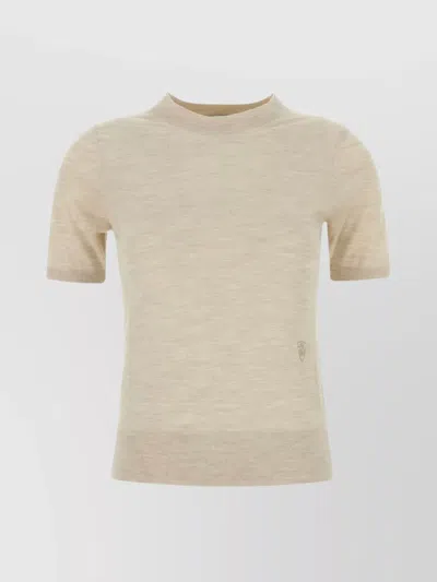 BURBERRY WOOL CREW NECK T-SHIRT