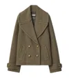 Burberry Wool Double-breasted Pea Coat In Brown