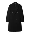 Burberry Wool Double-breasted Tailored Coat In Black