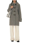 Burberry Wool Duffle Coat In Gray