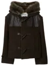 Burberry Wool Duffle Jacket In Green
