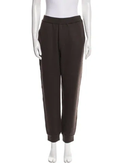 Pre-owned Burberry Wool Embroidered Accent Sweatpants W/ Tags In Brown