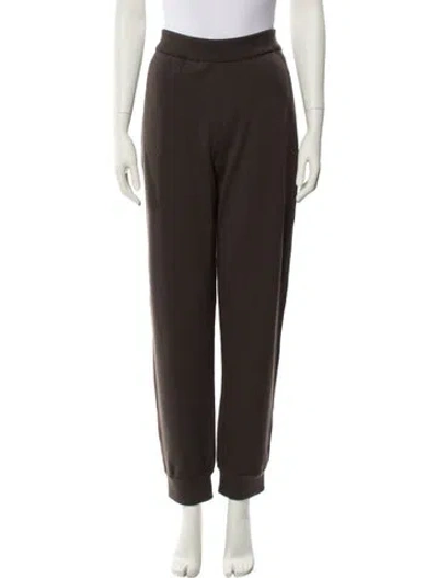 Pre-owned Burberry Wool Embroidered Accent Sweatpants W/ Tags In Brown