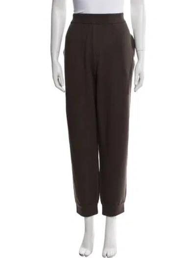 Pre-owned Burberry Wool Embroidered Accent Sweatpants W/ Tags In Brown