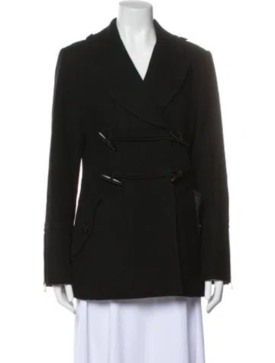 Pre-owned Burberry Wool Evening Jacket In Black