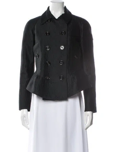 Pre-owned Burberry Wool Evening Jacket In Black