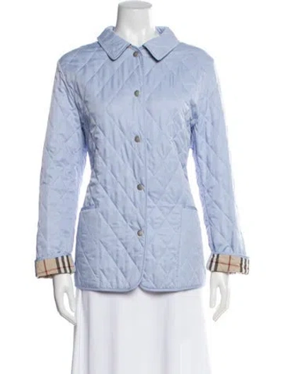 Pre-owned Burberry Wool Evening Jacket In Blue