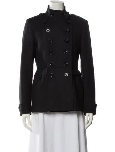 Pre-owned Burberry Wool Evening Jacket In Gray