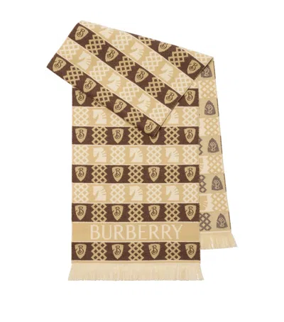 BURBERRY WOOL FAIR ISLE SCARF