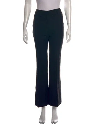 Pre-owned Burberry Wool Flared Pants In Black