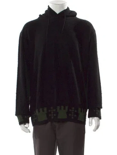 Pre-owned Burberry Wool Graphic Print Hoodie W/ Tags In Multi