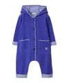 Burberry Wool Hemlock Seam Jumpsuit In Blue