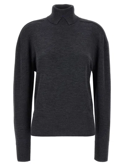 Burberry Wool High-neck Sweater In Black