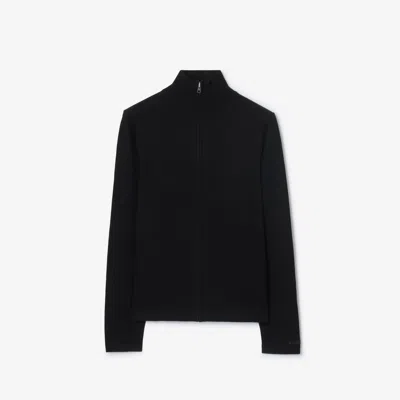 Burberry Wool Jacket In Black