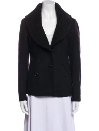 Pre-owned Burberry Wool Jacket In Black