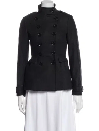 Pre-owned Burberry Wool Jacket In Black