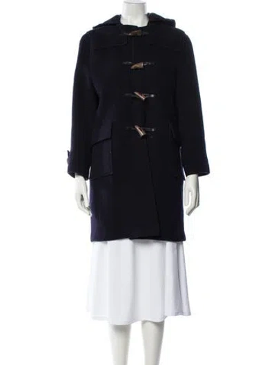 Pre-owned Burberry Wool Jacket In Blue