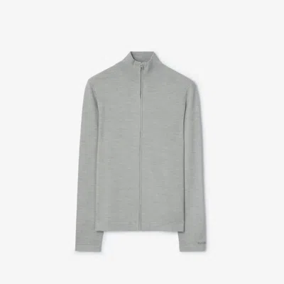 Burberry Wool Jacket In Gray