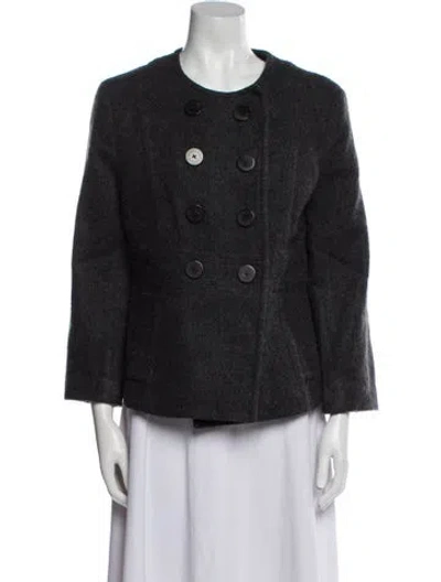 Pre-owned Burberry Wool Jacket In Gray