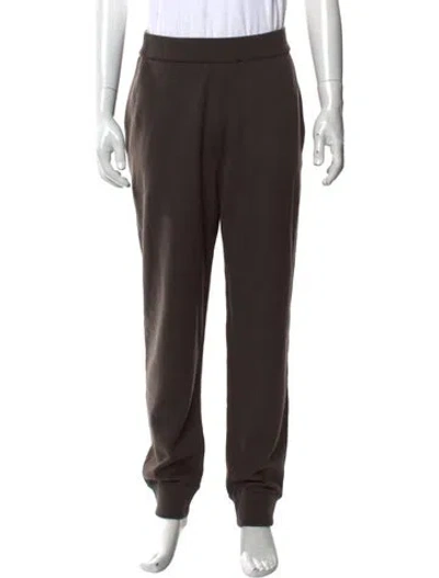 Pre-owned Burberry Wool Joggers In Brown